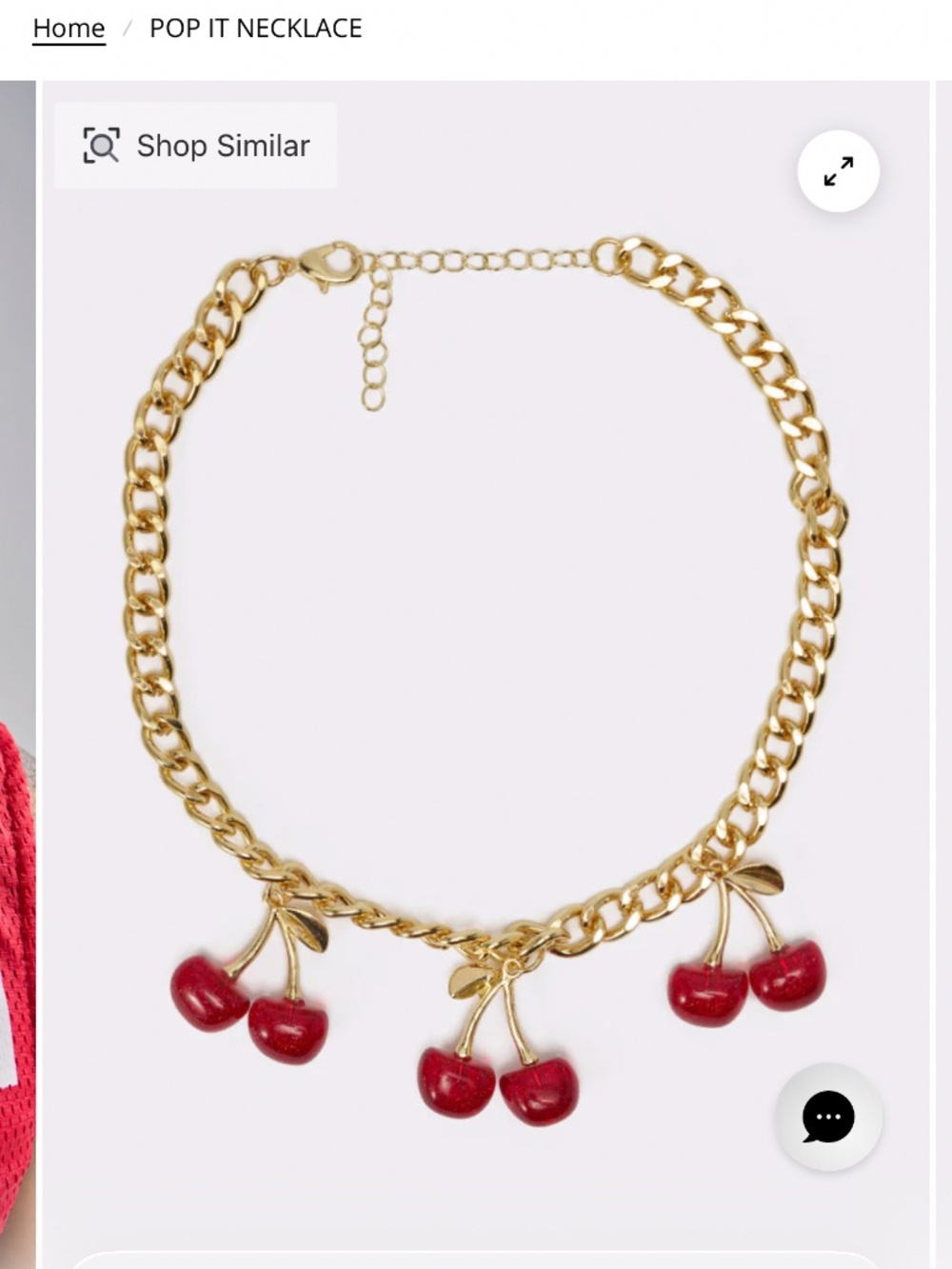 AKIRA POP IT NECKLACE Size O/SO/S